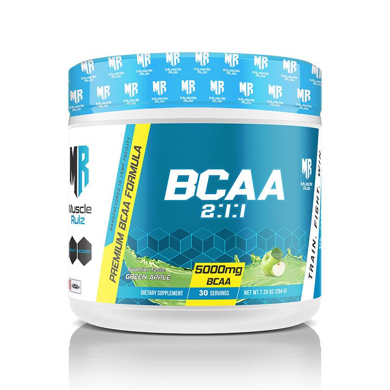 Muscle Rulz BCAA Powder 5000mg 30 Servings_GREEN APPLE